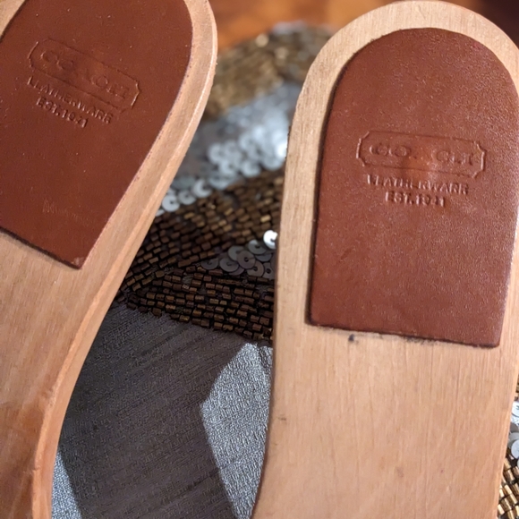 Vintage Coach Wood slides - Picture 2 of 5